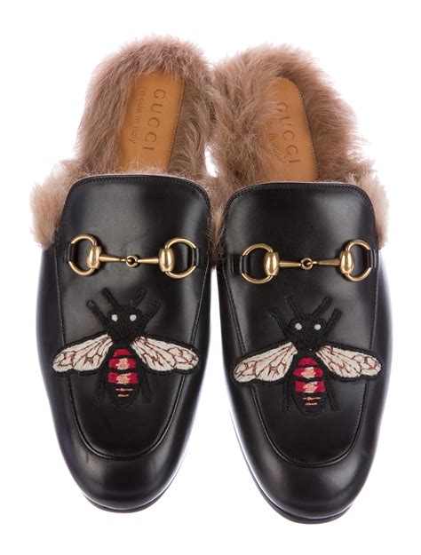 gucci slippers with fur|gucci princetown striped slippers.